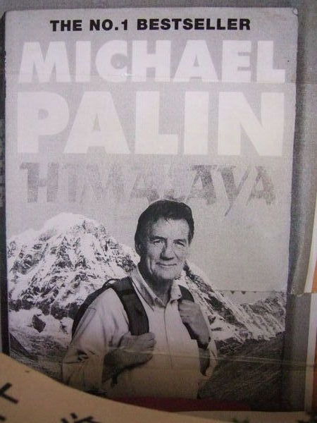 Michael Palin's book on the wall