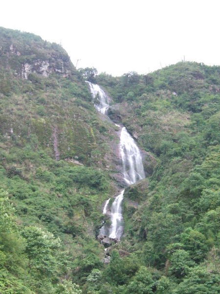 The waterfall on the Moto ride