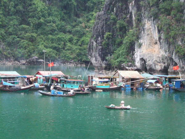 Floating village Halong Bay