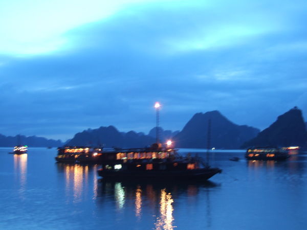 Halong bay in the evening 