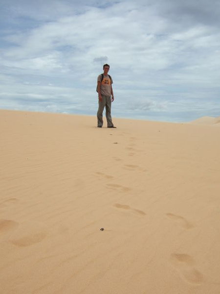 At the white sand dunes