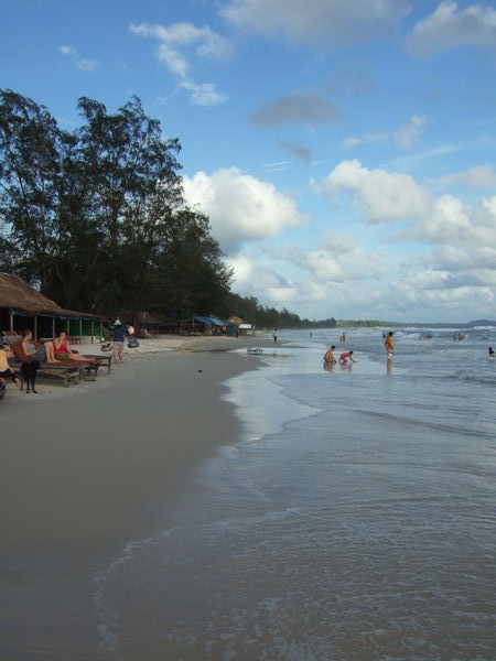 The beach at Sihanoukville