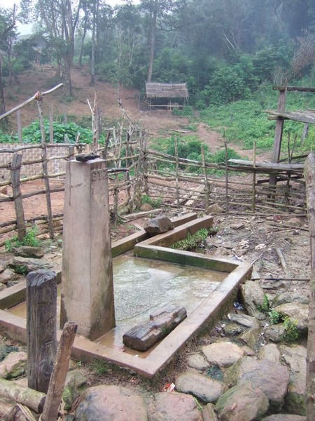 The well and shower ... 