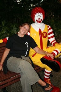 A cuddle with Ronald
