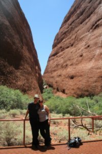 Us in the Olgas canyon