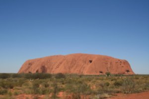 Last glimpse of Uluru as we left