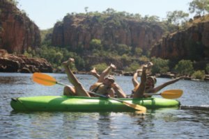 Check out our canoeing skills!
