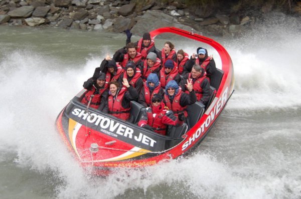 Us on the shotover Jet ... 