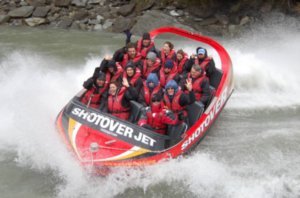 Us on the shotover Jet ... 