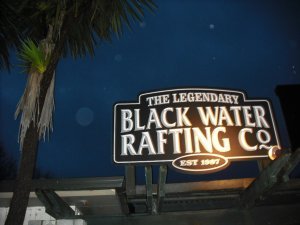 Rafting in the dark 