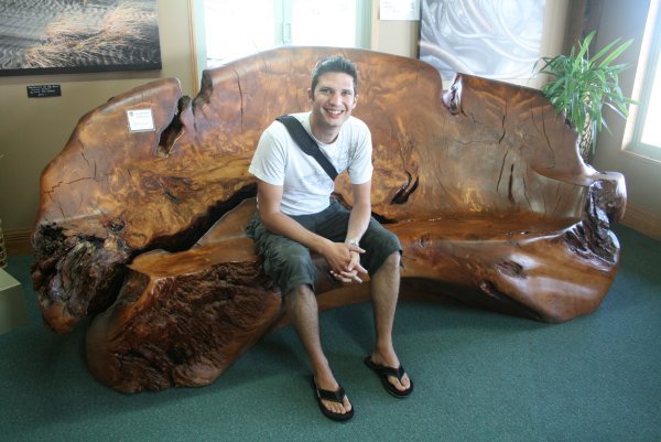 A big kauri sofa