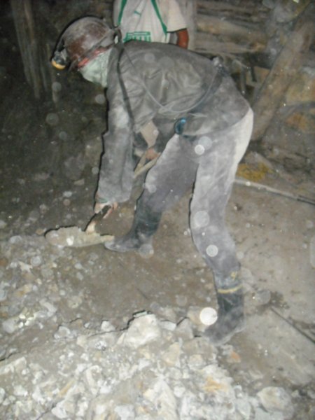 Going down the mine in Potosi