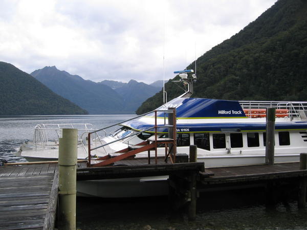the boat landing at the beginning of the track