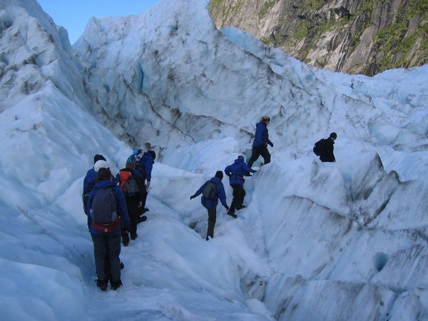 hiking the glacier