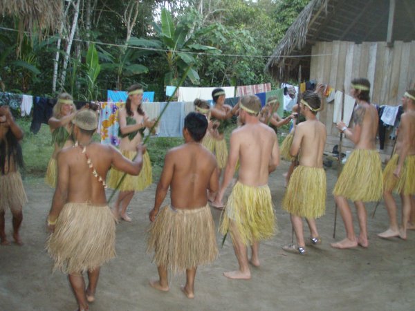 performing a tradition Kituwa dance