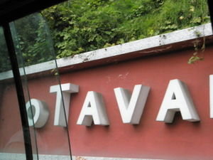 Welcome sign to Otavalo