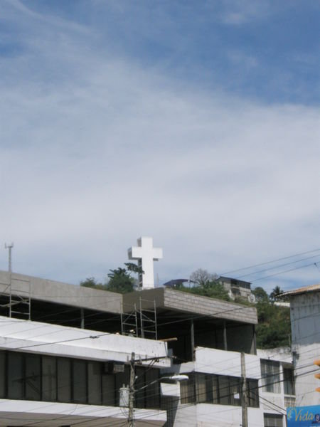 cross overlooking the town of Bahia