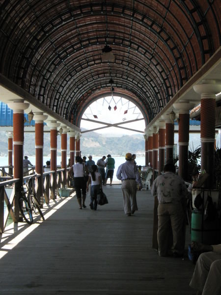 the pier for the boat taxi