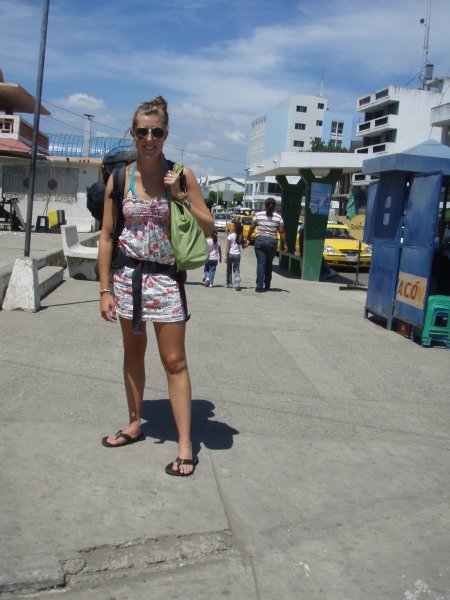walking down the streets of bahia with my backpack