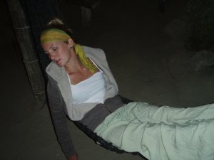 amanda chillin in the hammock