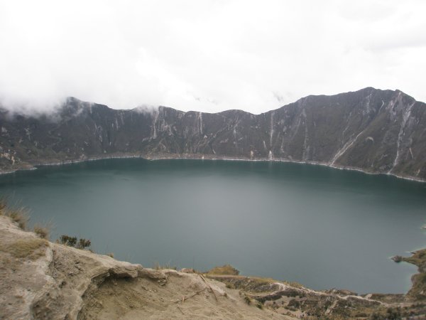 a view of the crater lake