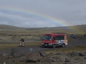 our van under the rainbow