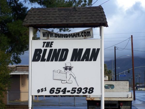Why he sells blinds of course!