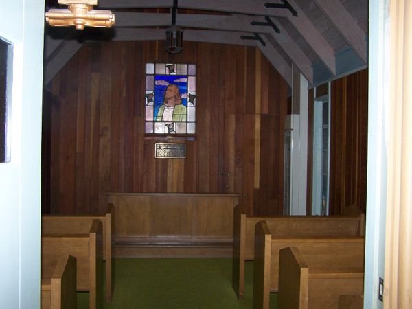 The inside of the prayer chapel
