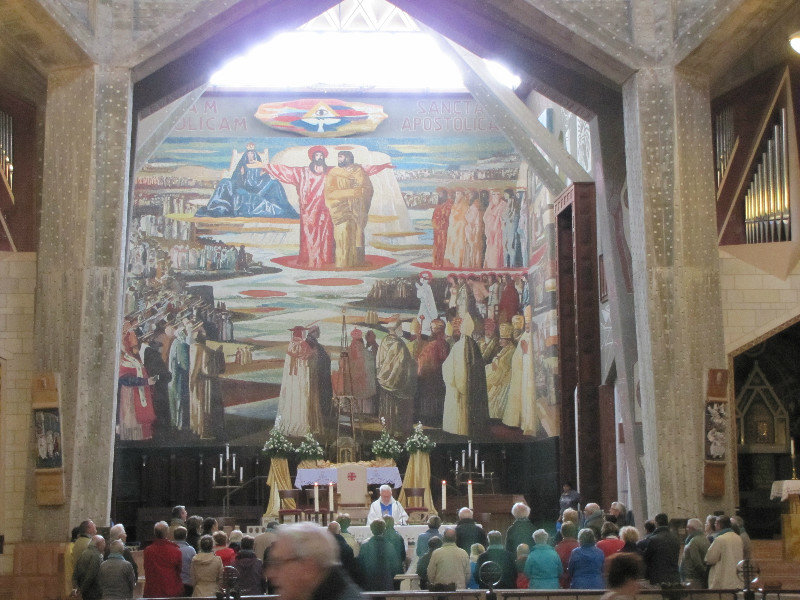 Inside the Church of the Annunciation