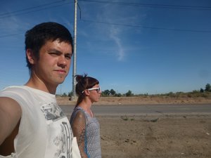 After leaving the school we walked 30 minutes in the wrong direction - into the desert. Oops.