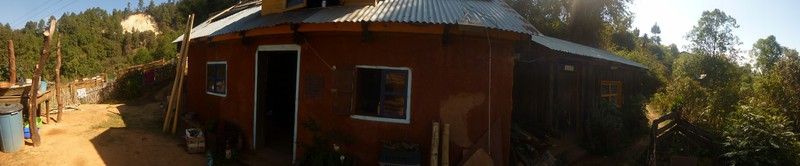 Anisha's house (left) and the barn we slept in (right)