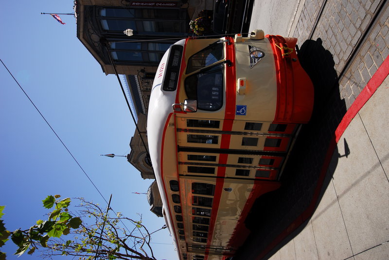 It's a trolley car, not a cable car.