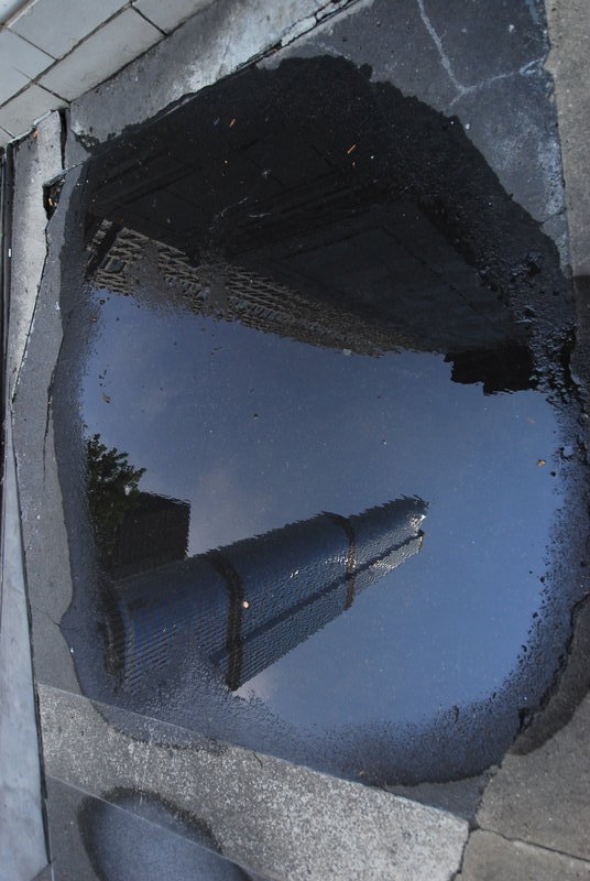 Sears Tower in a puddle