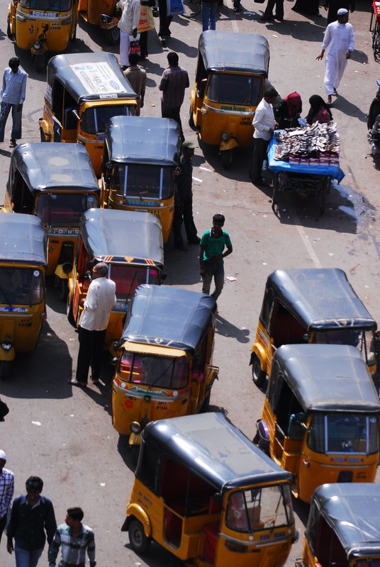 Hyderabad rickshaws.