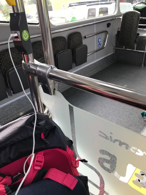 Usb bus charging point