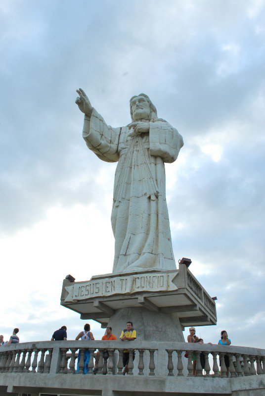 Jezus op bergtop - San Juan del Sur - Jezus on top of mountain