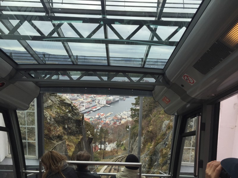 Riding up the Funicular