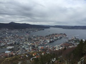 View of Bergen from Mount Floyen