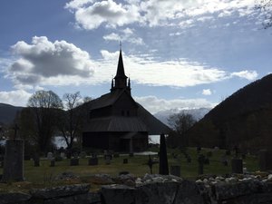 Old stave church along the route