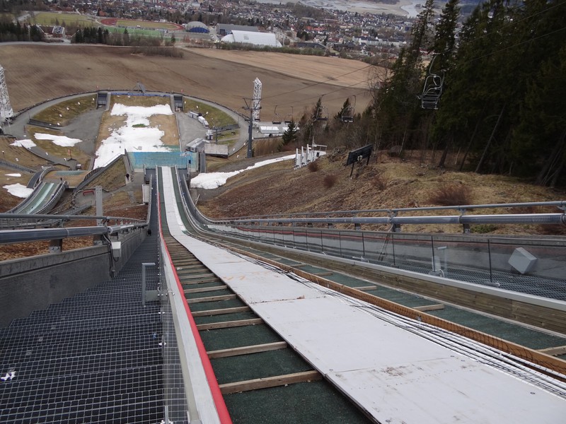 View from the top of the ski jump