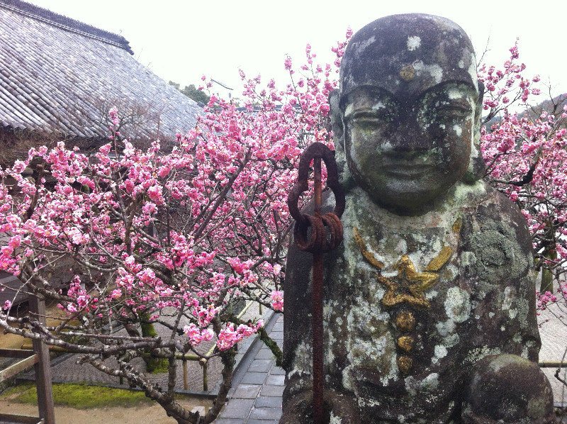 Jizo and Ume Blossoms