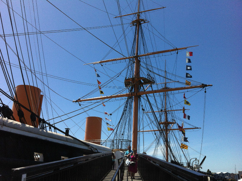 Flags of HMS Warrior