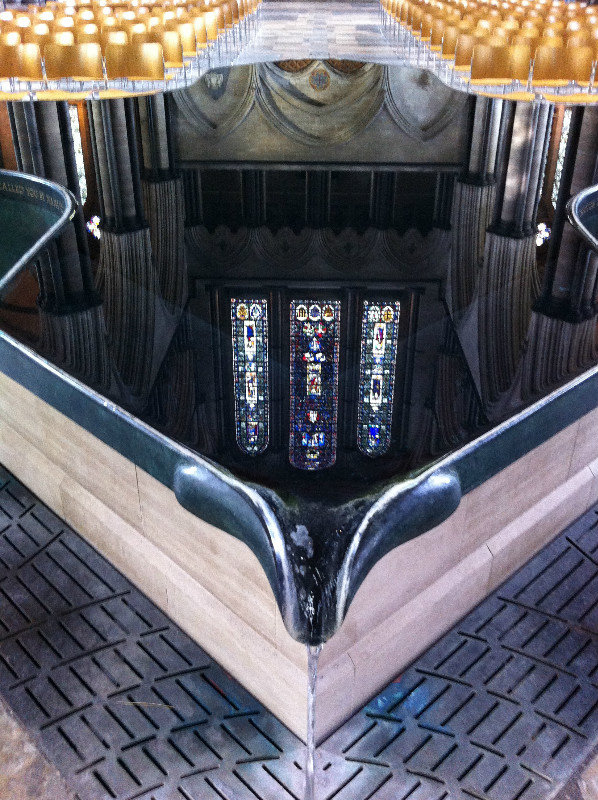 Reflecting Font in Salisbury Cathedral