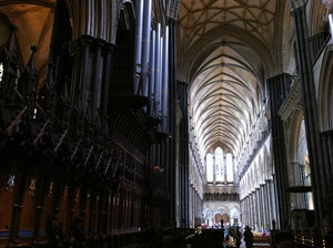 Looking Towards the Main Hall of Salisbury Cathedral