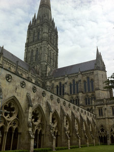 Salisbury Cathedral Courtyard