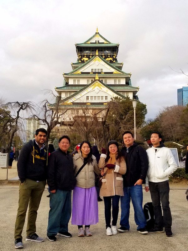Osaka Castle Group Photo