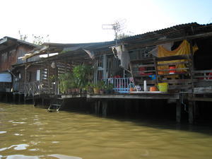 Houses along the klong