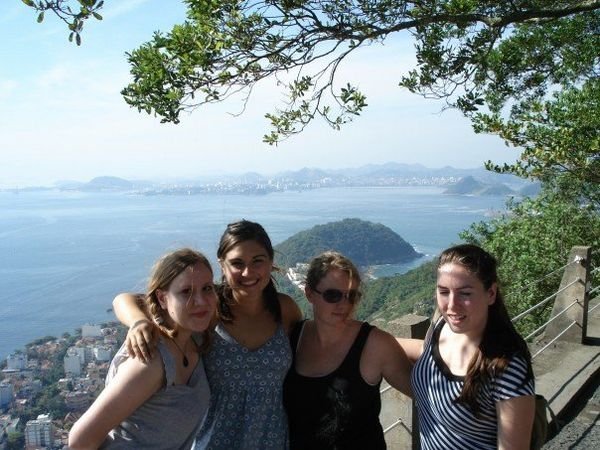 The girls at the top of Sugarloaf