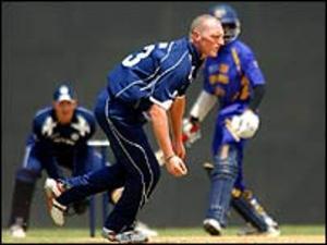 Action from Scotland's Warm up Game V Sri Lanka in Barbados