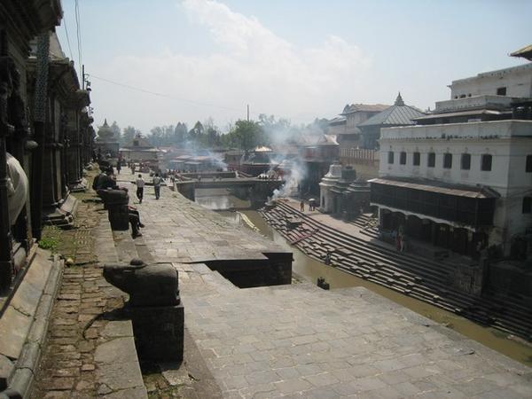 The ghats of Pashupatinath